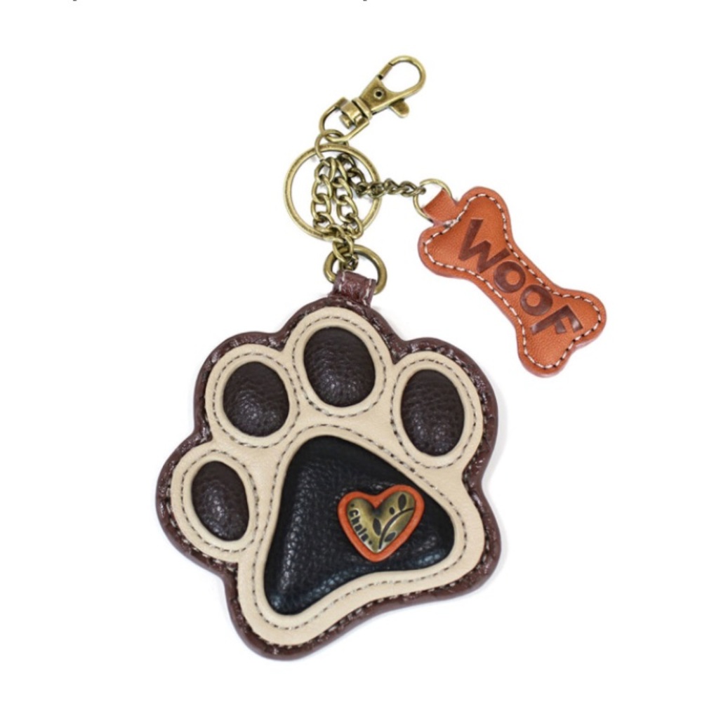 NWT Chala Paw Print Key Fob